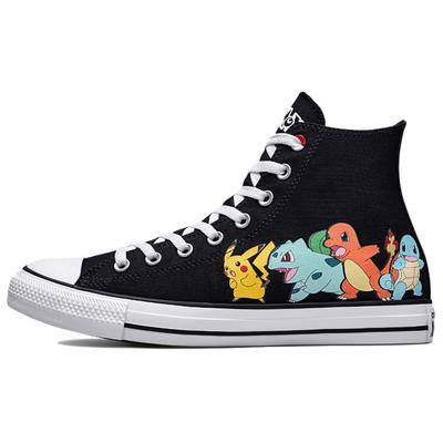 Pokemon x Chuck Taylor All Star High First Partners Unisex Sneaker Schwarz Multi Weiß A01089C