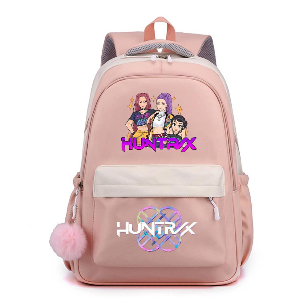 Anime Cartoon K-Pop Demon Hunters Printed Large Capacity Waterproof Backpack for Teenger Student Girl Boy Schoolbag Bookbag Gift Travel Bag