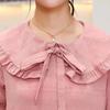 Women's Summer Plus Size Loose All Match Short Sleeve T-shirt Doll Collar Top