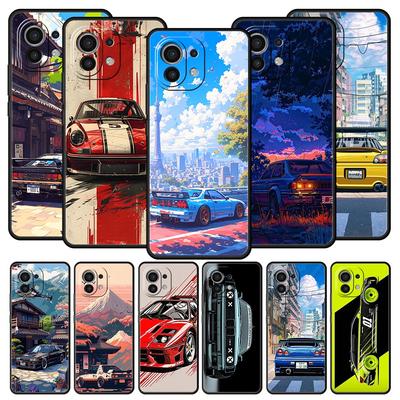 Phone Case For Xiaomi Mi 15 14 14T 13T 12T Pro 12 13 11 Lite 5G 11T X6 X5 Pro Soft TPU Cover JDM Tokyo Drift Sports Car
