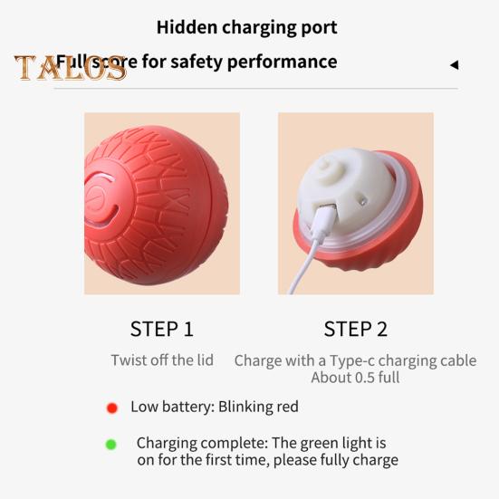 Interaktywna zabawka piłka dla psa Smart Jumping Electric Vibrating Pet Bounce Ball USB Rechargeable Automatic Movement Ball Dog Toys for Dogs & Cats