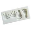 4Holes  Hand Foot Silicone Molds Chocolate Candy Clay Fondant Cake Baking Decorating Tools