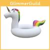 Colorful Inflatable Unicorn Pool Float Seat Swimming Ring Lifesaver