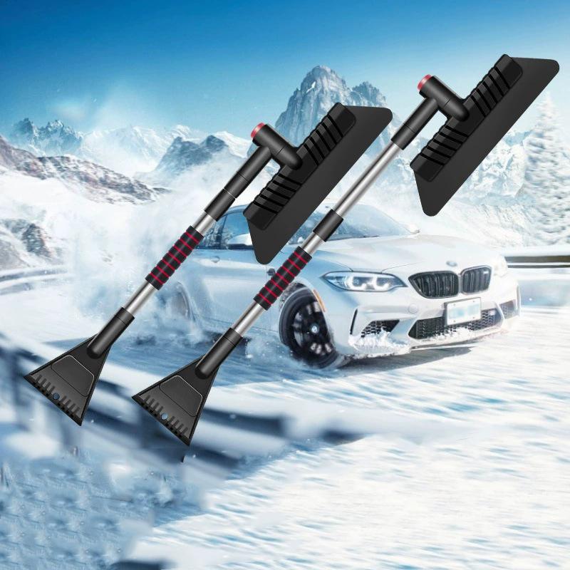 Multi-functional Retractable and Rotatable Car Snow Brush and Snow Shovel Detachable Snow Removal Shovel