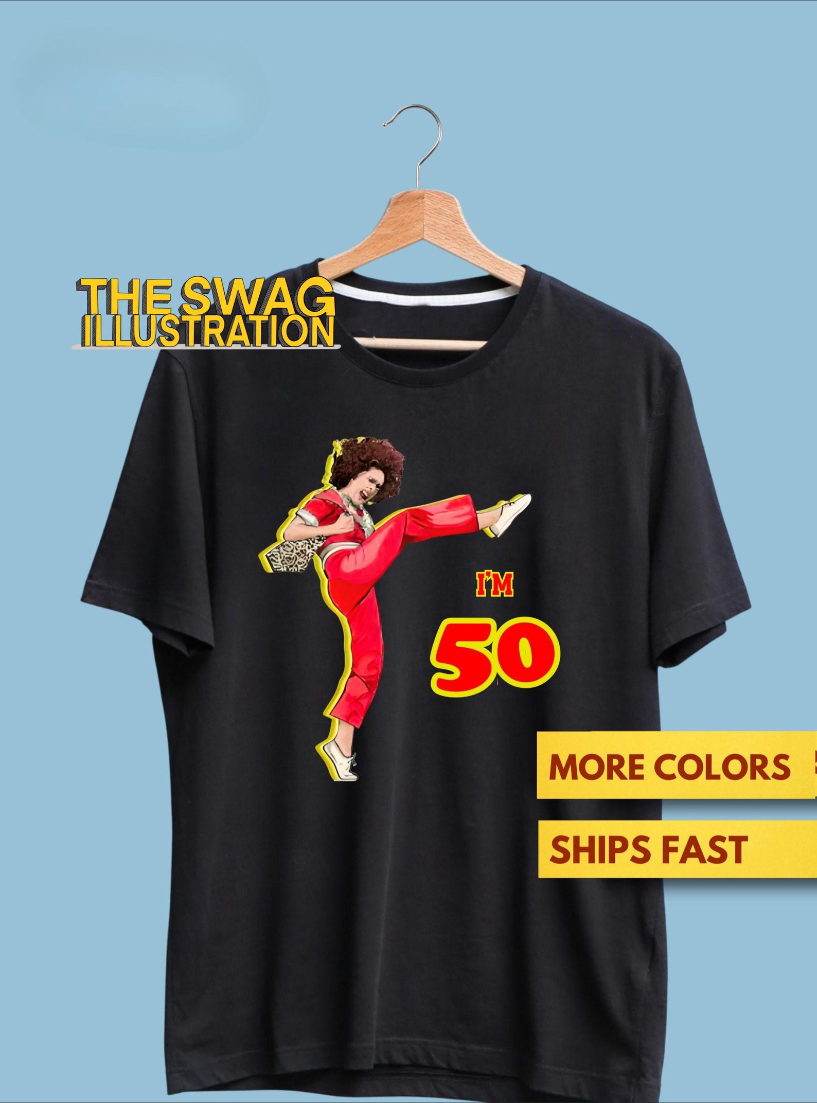 Sally O Malley is 50 Shirt, Sally O Mally 50th birthday gift, 50 year old, 50th birthday Premium Ultra Soft T shirt 1 L