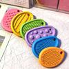 6Pcs Sensory Stone Eraser Set Textured Worry Stone Fidget Eraser Classroom Focus Aid Anxiety Stress Relieving Mini Eraser Toy