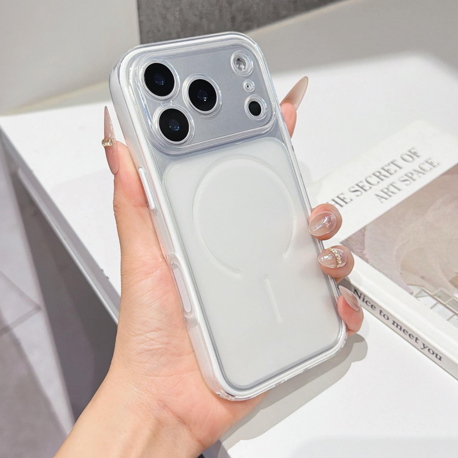 

2-In-1 Ultra Thin Matte Frosted Phone Case, for iPhone 11 12 13 14 15 16 17 Pro Max Shockproof Soft Cover Full Camera Protection Slim Protective Case iPhone 17 белый