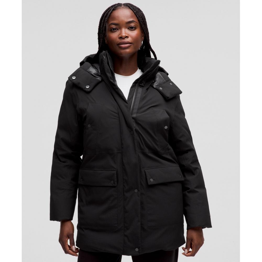 

Lululemon Waterproof 600 Down Fill Parka Black XXXS