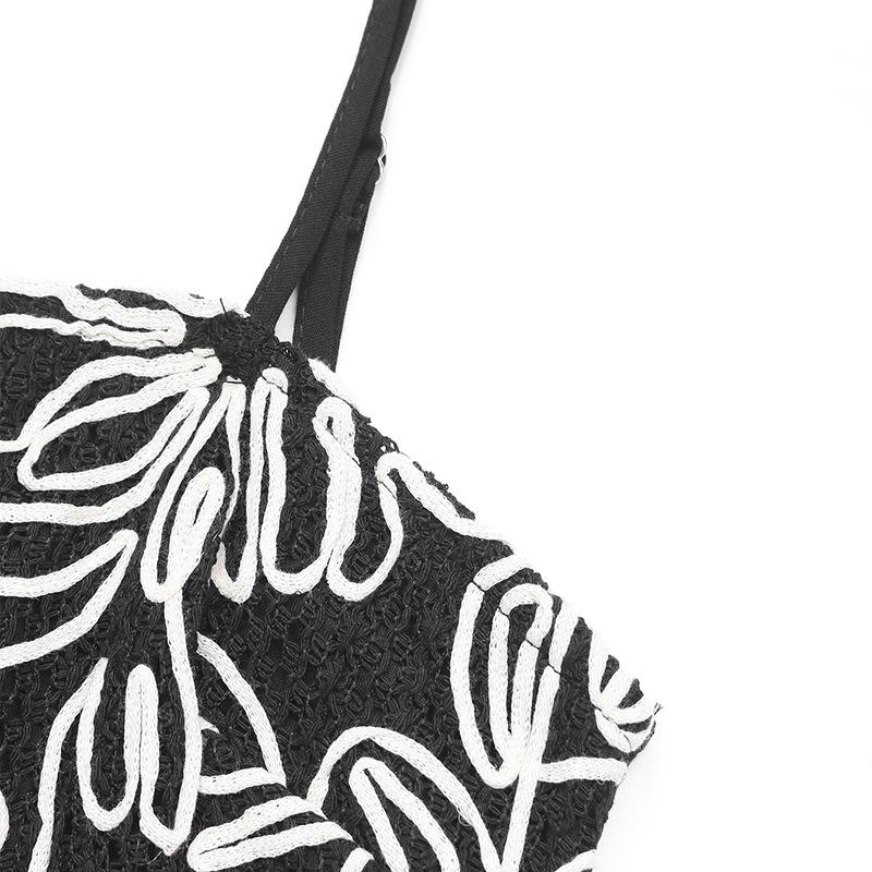 Women's Art Style Summer Dress Sleeveless Casual Halter Dress