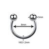 1PC G23 Titanium Nose Rings Lip Eyebrow Piercings Ear Septum Helix Cartilage Piercing Labret Nariz Septum Piercings Body Jewelry