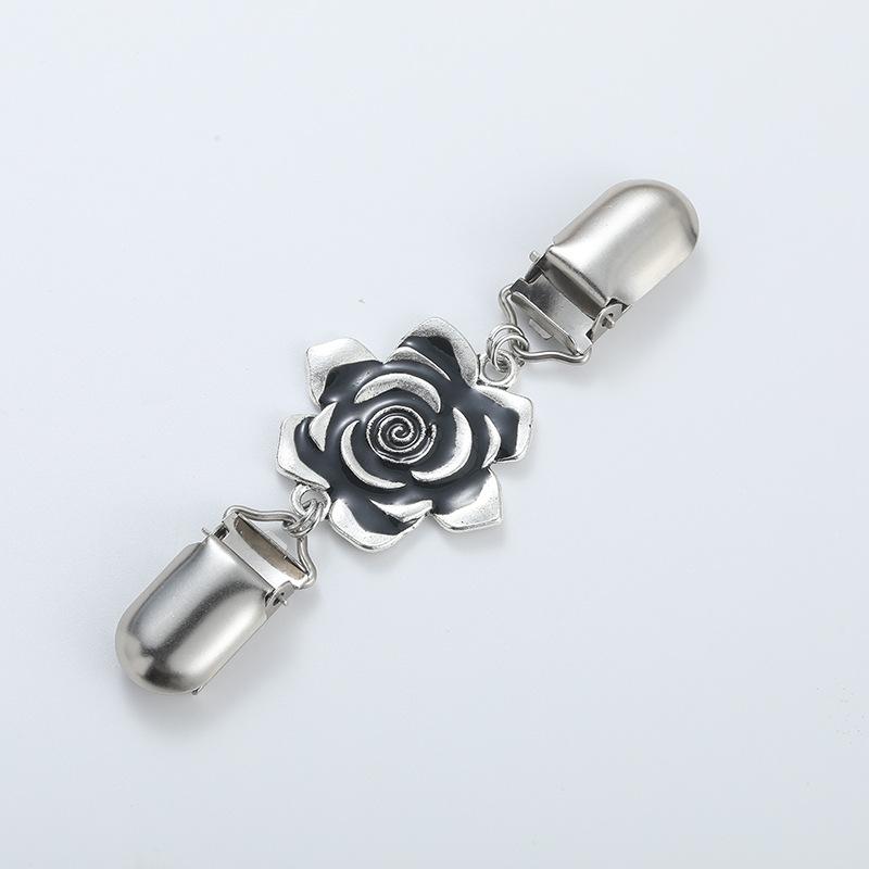 1pcs Alloy Shawl Sweater Clip, Vintage Anti Glare Collar Scarf Silk Scarf Buckle Accessory