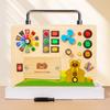 Wooden Sensory Busy Board Montessori Toys Kids Switch Socket Button Electronic Led Light Switch Thinking Game Toddler Senses