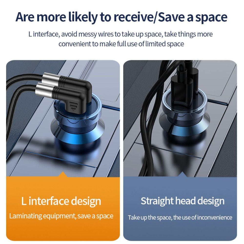 90 Grad Doppel-Winkel QC4.0 Emarker Chip USB-C Datenkabel PD 100W Typ C Kabel Schnellladung