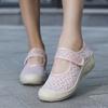 Spring/summer  New Breathable Mesh Oversized Women's Shoes Magic Tape a Light Soft-soled Casual Sneakers Mom Shoes