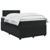 Box Spring Bed with Mattress Black 120 X 190 Cm Velvet