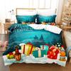 Christmas Bedding Set Duvet Cover Polyester Comforter Cover Pillow Case 3D Queen King Double Full Twin Single 3PCS 2PCS Bedroom