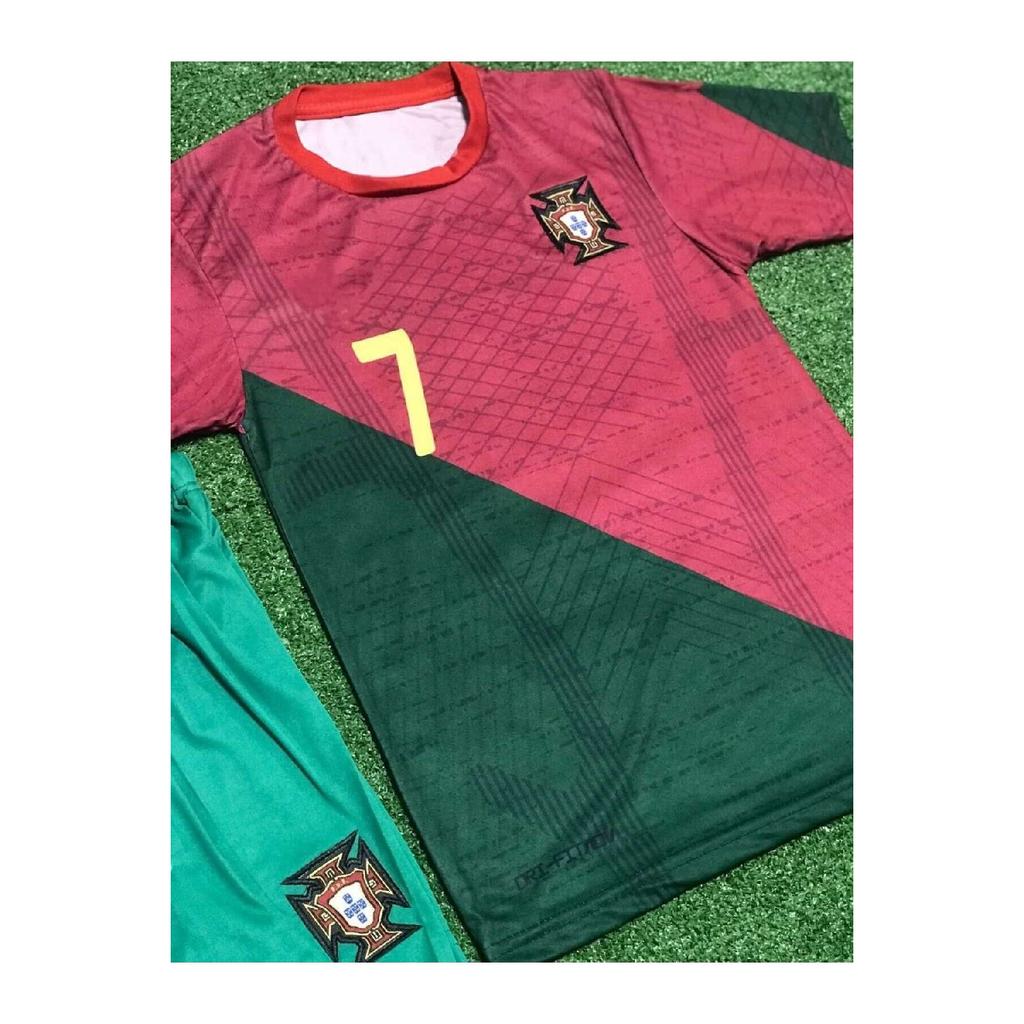 Portugal 2023/24 New Season Cristiano Ronaldo Home Kids Jersey Set Of 3