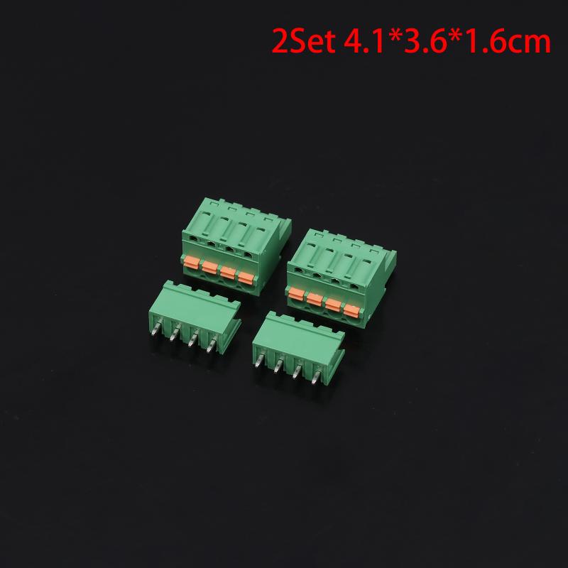 Spring Type Terminal Block 2Edgkd-5.08Mm Plug-In Terminal Block Copper Core Male And Female Terminals