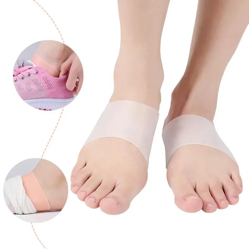 Orthopädische Plattfußstütze Schuhsohle Silikon Fußgewölbeeinlagen für Füße Plantarfasziitis Socken Vorfußpolster Fußpflege Schuhpolster