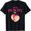 Coole Zomerfruit Retro Just Peachy & keep it Peachy Grafisch T-shirt