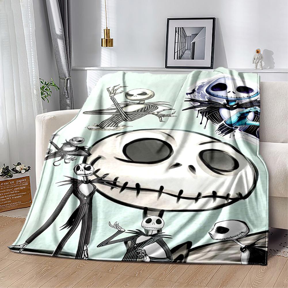 Christmas Nightmare Blanket Durable Comfort Perfect for Bed Seaside Couch All-Season Use Playful Design Ideal Gift for Friends Family Couples Picnic