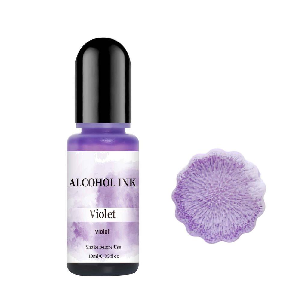 Automatic Diffusion 3D Bleeding Effect Crystal Epoxy Colorant - 30-Color DIY Alcohol Ink Set