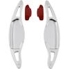 Aluminum Alloy Steering Wheel Paddle Extension Sticker Steering Wheel Shift Paddle For Kia Stinger 2018-2023, Kia Soul GT-Line Turbo 2020-2022(red)