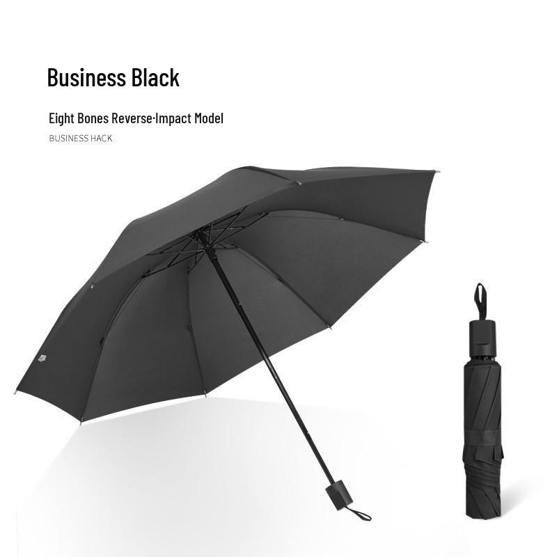

Large Reinforced 10-Rib Sun and Rain Umbrella with Custom Logo for Men and Women 10 Ribs