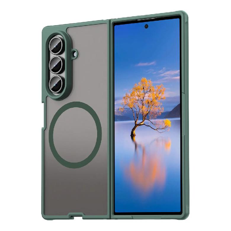 Phone Case For Samsung Galaxy Z Fold 7,Matte Magnetic Shockproof Hybrid Phone Cover For Samsung Galaxy Z Fold 7