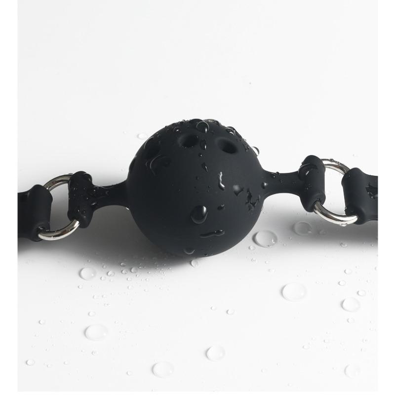 Breathable Silicone Ball Mouth Gag Adjustable Bondage Kit Soft Mouth BDSM Bondage Ball for Beginners Adult Couple Games Sex Toy