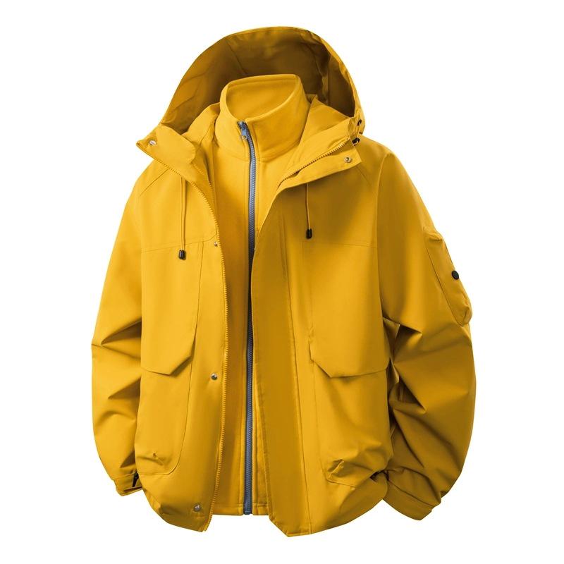 2025 Cross-Border Dopamine Mountaineering Jacket: Unisex Three-in-One Outdoor Coat for Autumn and Winter