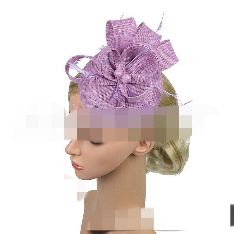 Horse Racing Federation Hepburn European and American Court Lady Retro Hat Headpiece Women's Dress Cheongsam Accessories Photo Hair Accessory Spring