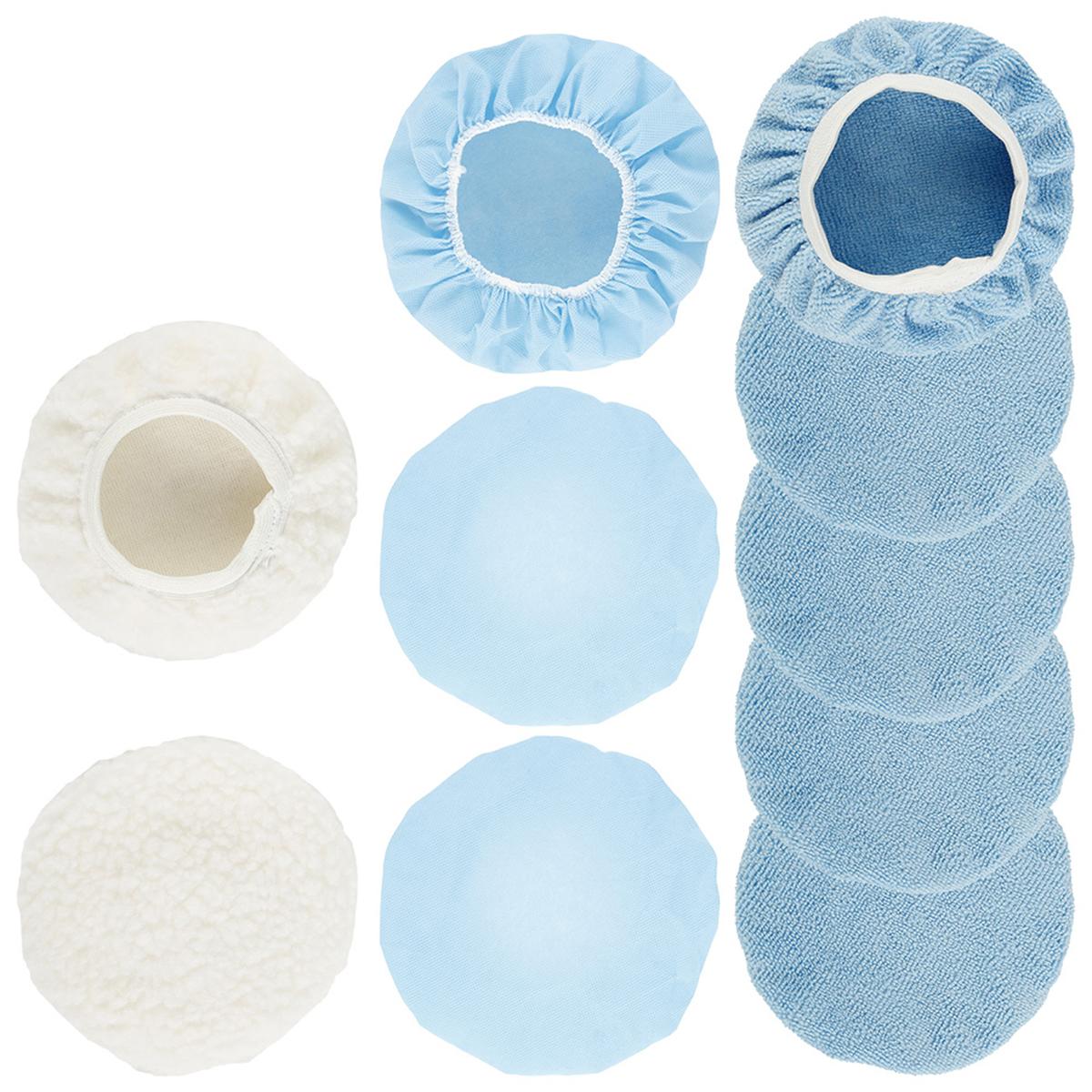 

Car Polisher Pad Bonnet 9-10in Soft Microfiber Car Cleaning Tools Accessories Polishing Buffer Cover Kit for Wood Metal Jewelry
