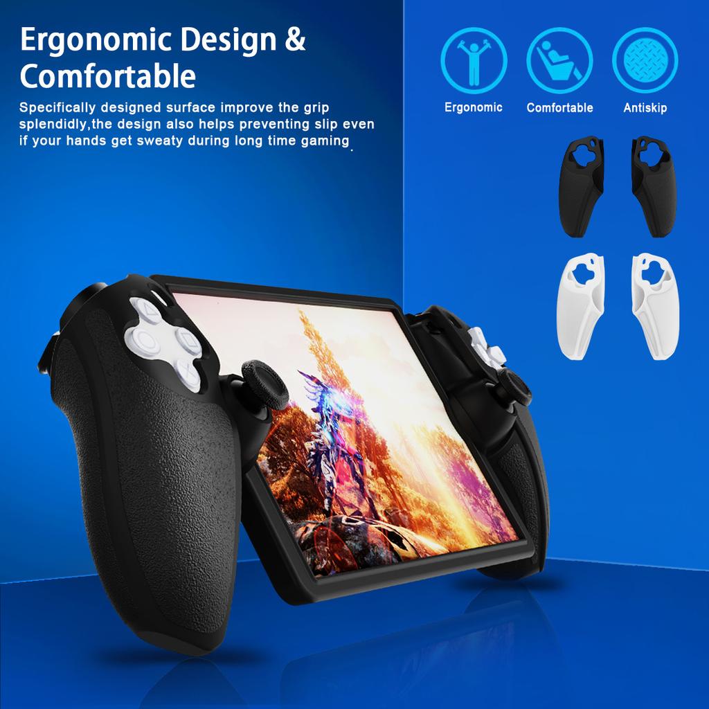 Remote Case for PS5, Remote Player Case, Shock Absorbing Scratch Proof Soft Handheld Game Console Protective Cover for PS5 Portal