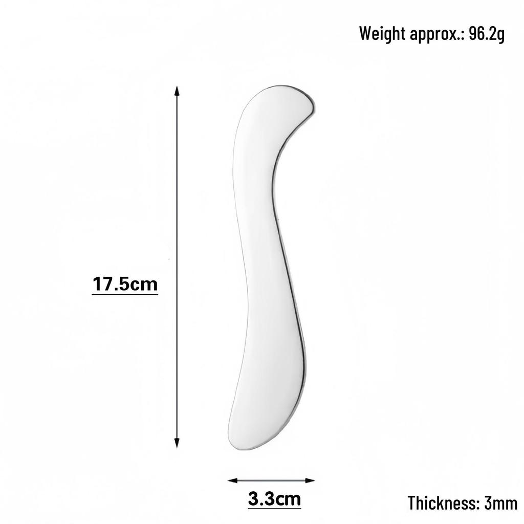 Stainless Steel Gua Sha Heart-Shaped Face & Body Massager
