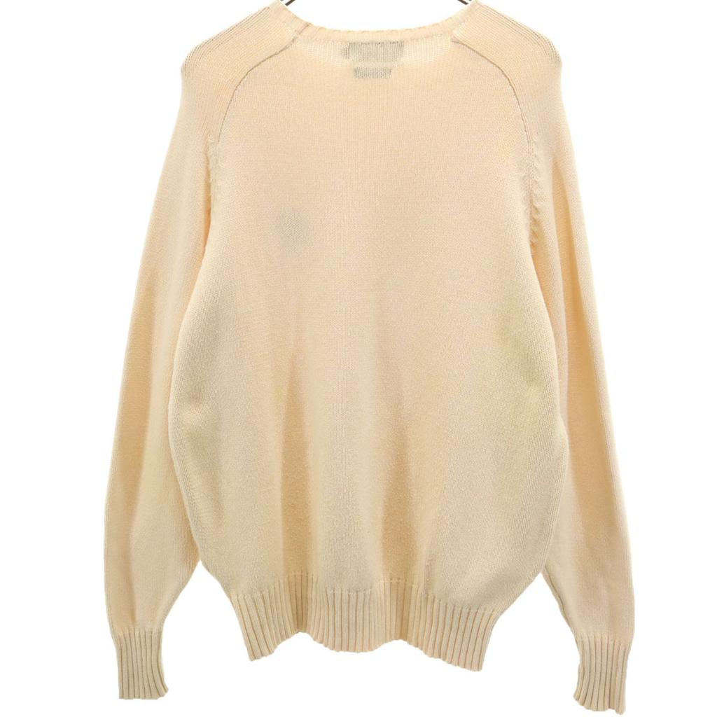 Polo by Ralph Lauren 90s Old Polo Bear Long Sleeve Knit M Beige Men's Used