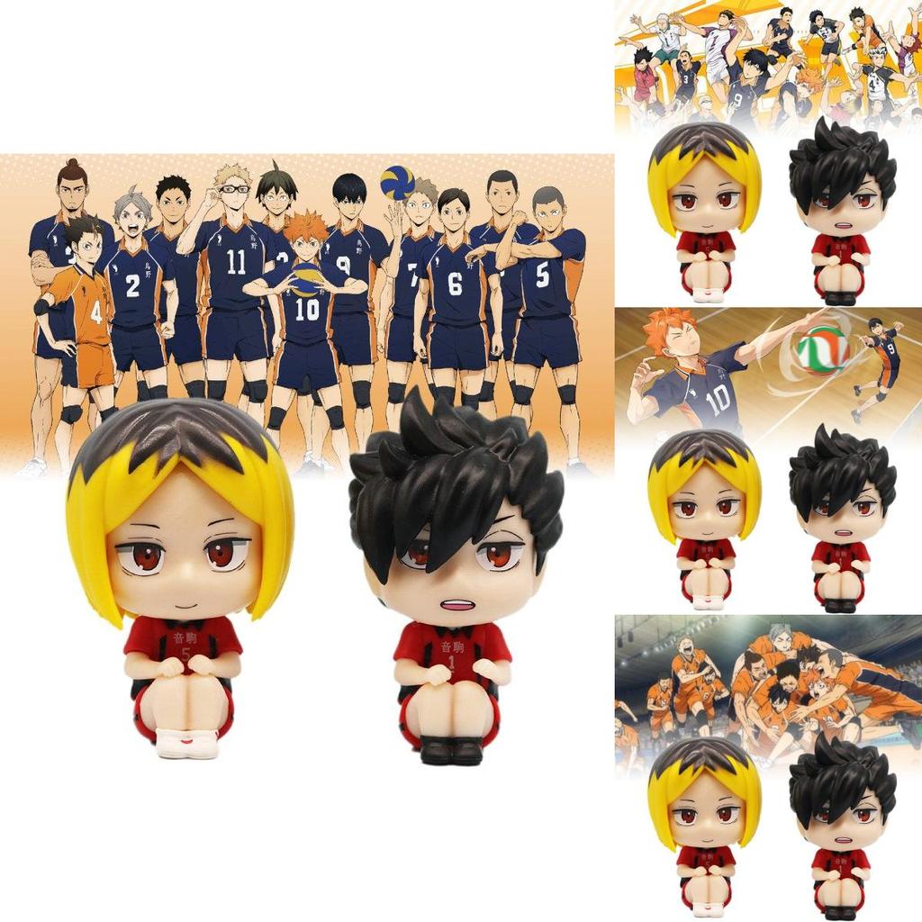Stylish Pvc Desk Decoration Of Lk Black Tail Iron And Lk Gnawing Claw Volleyball Anime Figures
