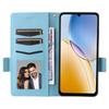 For ZTE Blade A56 Case with Wrist Strap Litchi Texture PU Leather Wallet Phone Cover