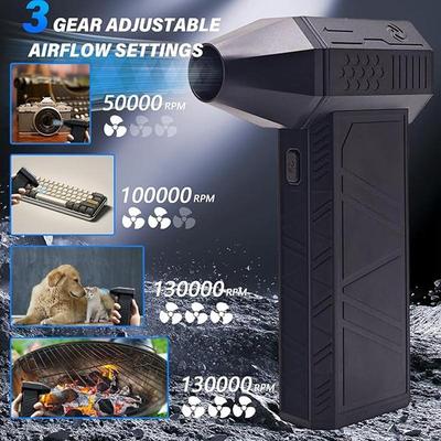 130000 RPM Portable Air Dust Collector Mini Blower Outdoor Camping Cleaning Power Tool Brushless Electric Violent Fan