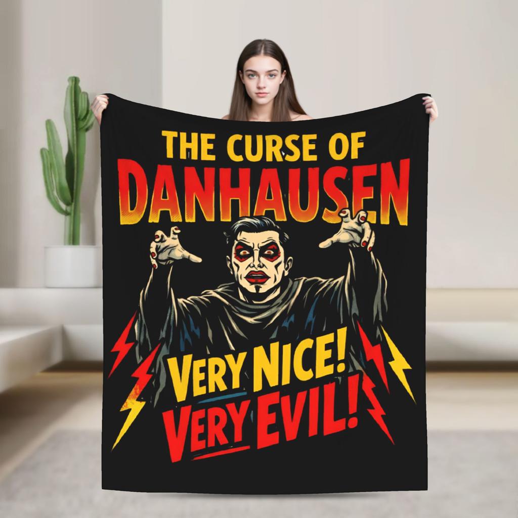 Danhausen Very Evil Funny Wrestling Blanket Coral Fleece Plush Decoration Ultra-Soft Throw Blankets for Sofa Outdoor Quilt