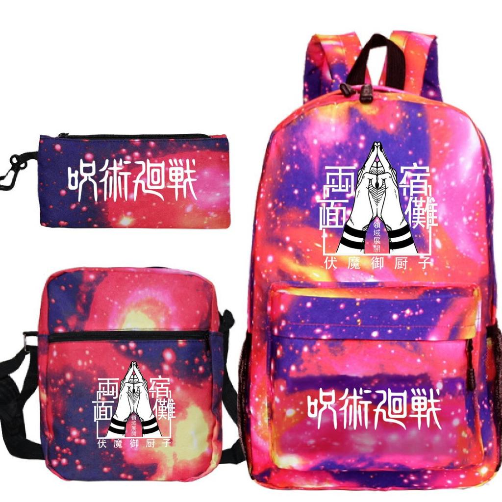 New Animation Peripheral Printing Children's Fashion Backpack Japanese Trend Popular Primary and Secondary School Student Schoolbag Set