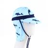 Kids Windproof Anti-UV Sun Hat Large Brimmed Breathable Nylon Multicolor Cap for Hiking Climbing