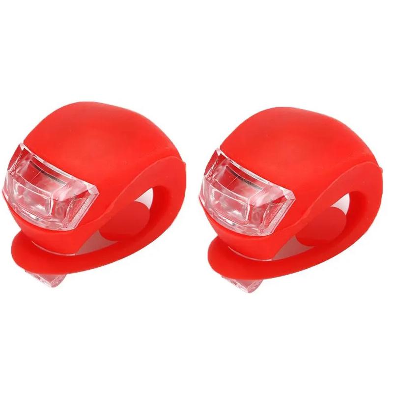 Bicycle Frog Light Night Warning Light Replaceable Battery Bicycle Tail Light Outdoor Riding Light Cycling Equipment Accessories