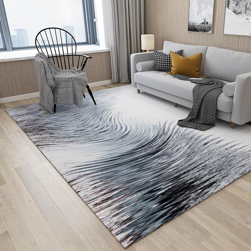 Simple Style Carpet Living Room Decoration Home Ins Bedroom Carpets Short Velvet Non-slip Washable Floor Mats Large Area Rug