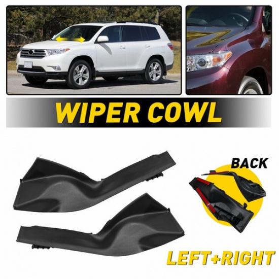 L+R Front Windshield Wiper Cowl Cover Trim Fit Highlander Toyota 2008 09-2013 EV