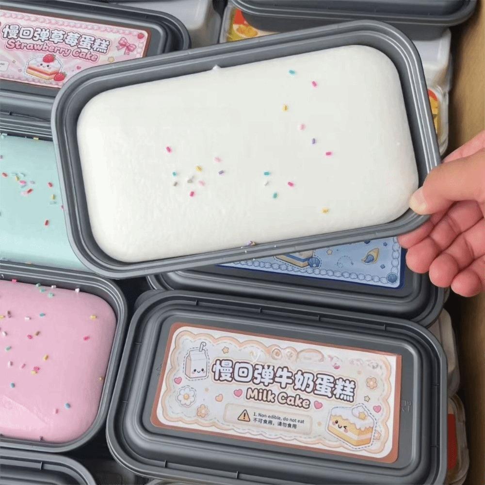 Slow Rising Sticky Box Cake Squishy Toy Butter Ice Cream Ice Cream Box Squishy Toy Gift for Kids