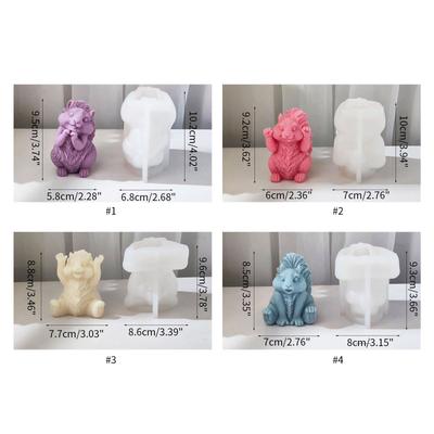 Squirrel Shaped Candle Silicone Mold Candle Making DIY Aromatherapy Soap Craft