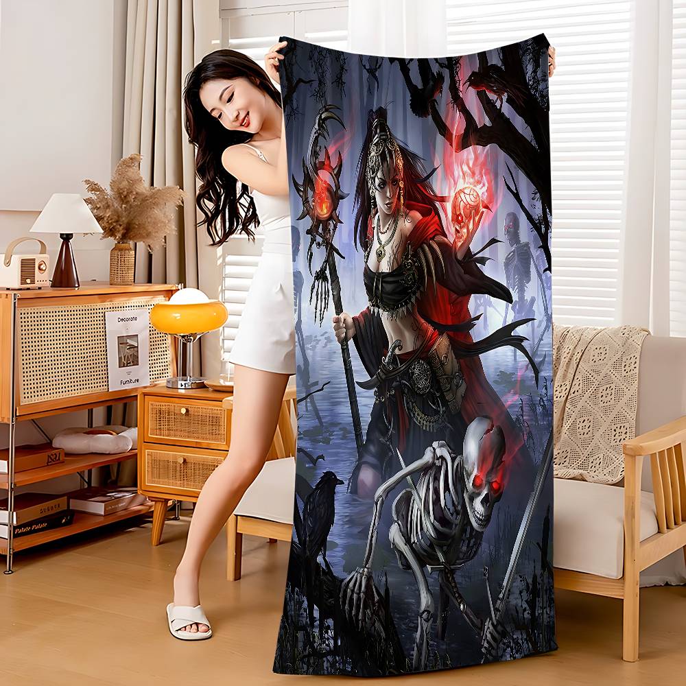 Game Path Of Exile Beach Towel Colorful Bath Towels For Girl Microfiber Quick Dry Sand Free Beach Yoga Spa Gym Pool