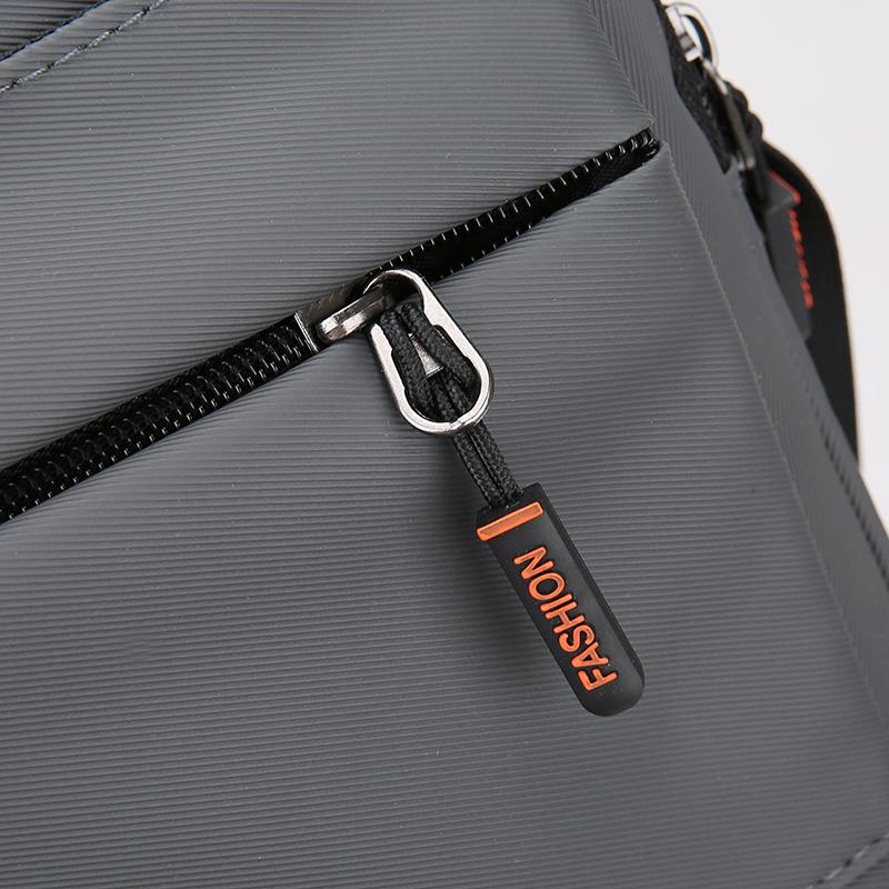 Professional Men's Crossbody Bag - Water-Resistant Oxford Messenger for Work (Large Capacity Oxford Sling with Secure Zippers)