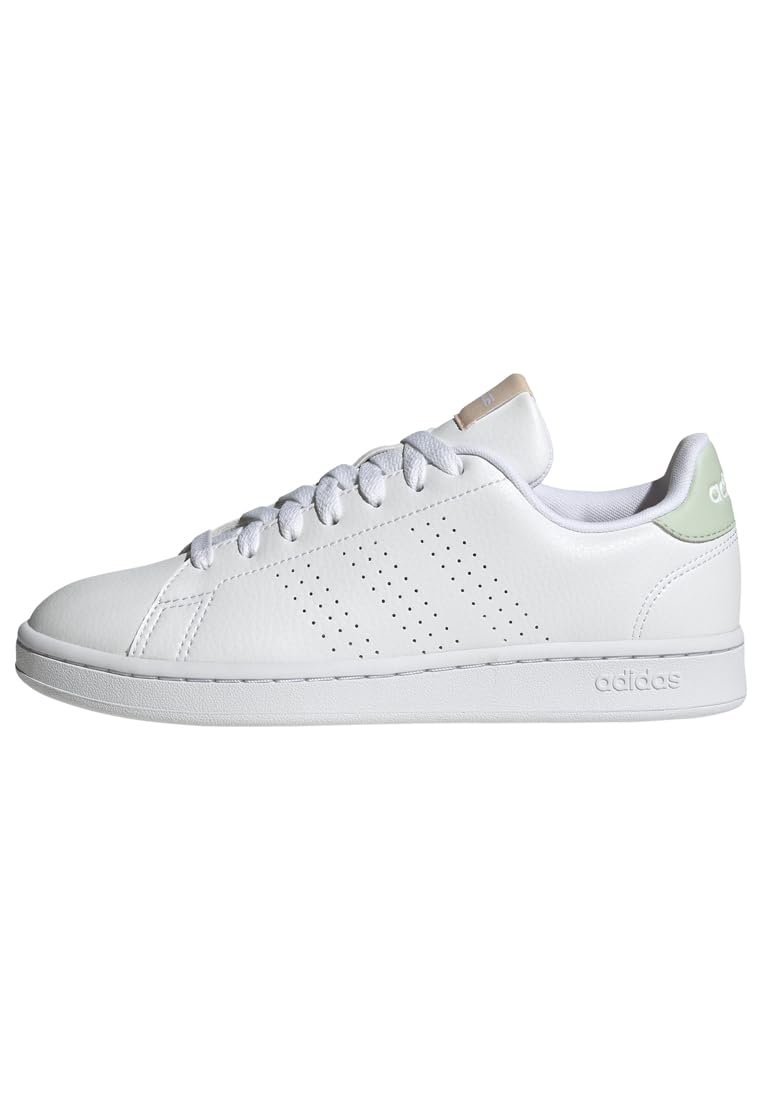 Adidas Advancourt LSB27 Footwear Green Size cm Women s Sneakers, White/Footwear White/Linen (HR0321), 24.5
